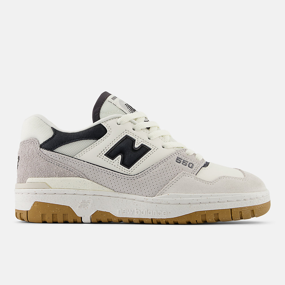 New Balance 550 Shoes Sea Salt with Grey Matter and Magnet